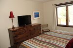 Mammoth Lakes Vacation Rental Sunrise 14 - Bedroom has 1 King Bed and a Flat Screen TV